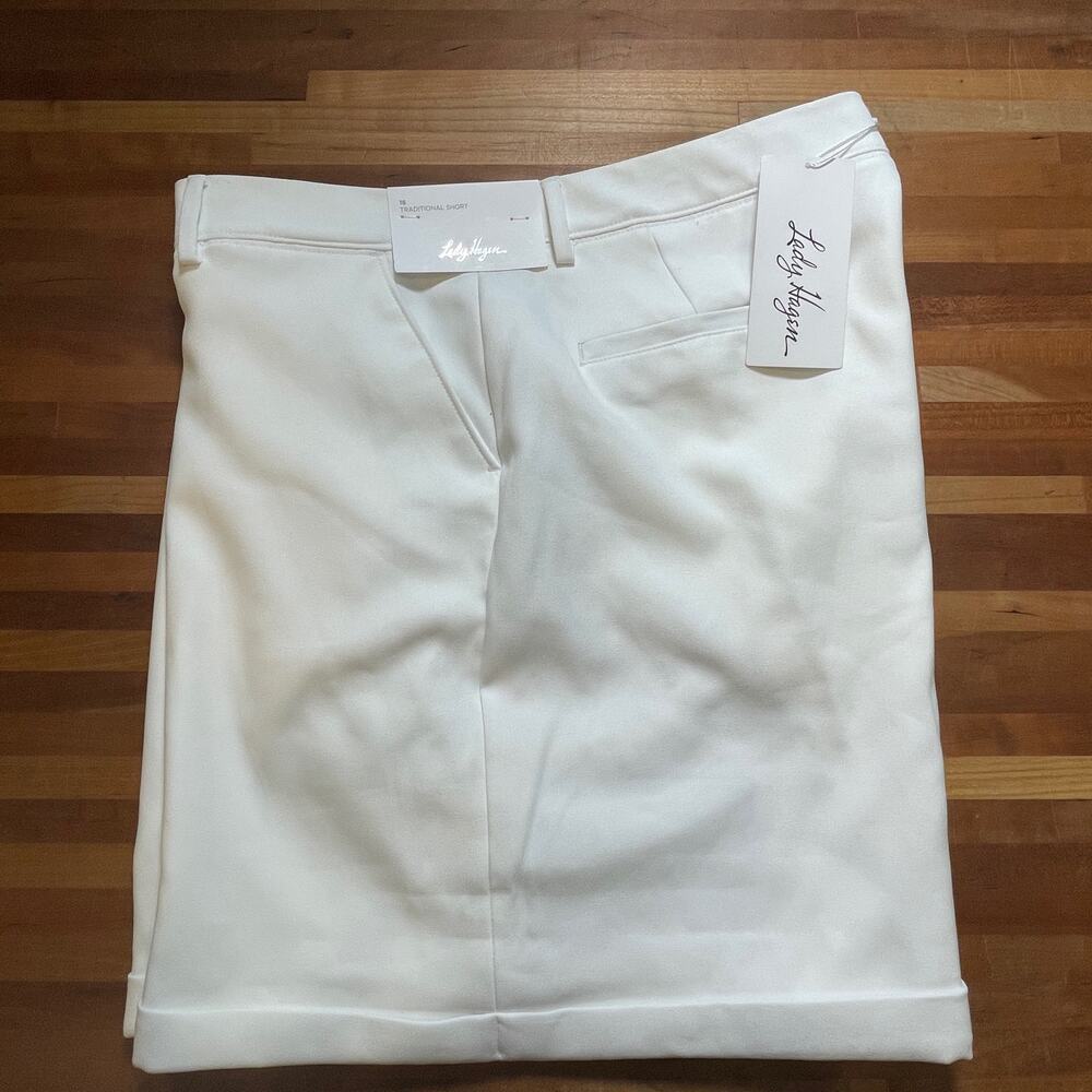 Lady Hagen Women's Traditional Golf Shorts, Size 16, Pure White